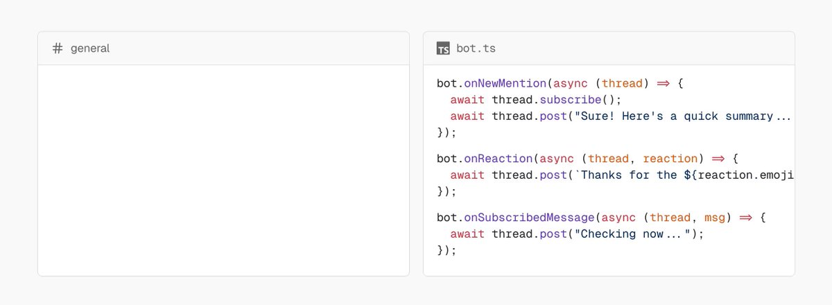 Chat SDK 标志与 Telegram 图标结合,展示新平台支持