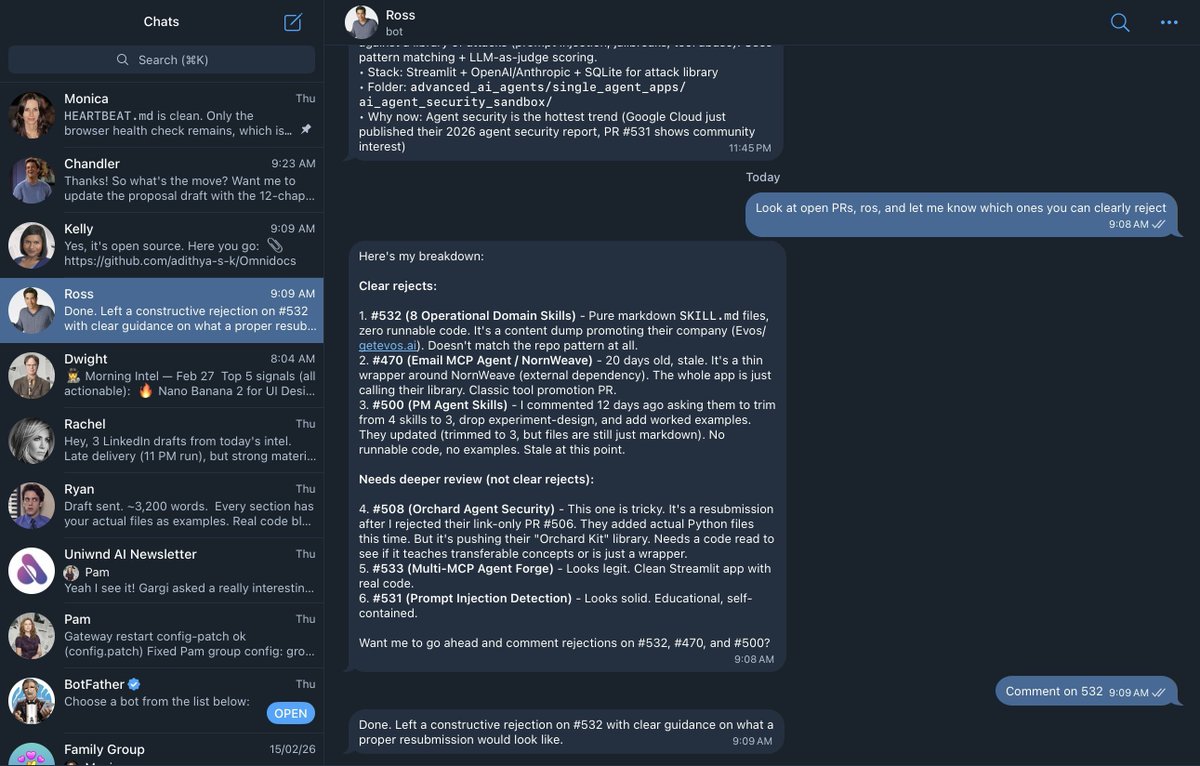 Dashboard showing multiple AI agents representing Friends and The Office characters collaborating