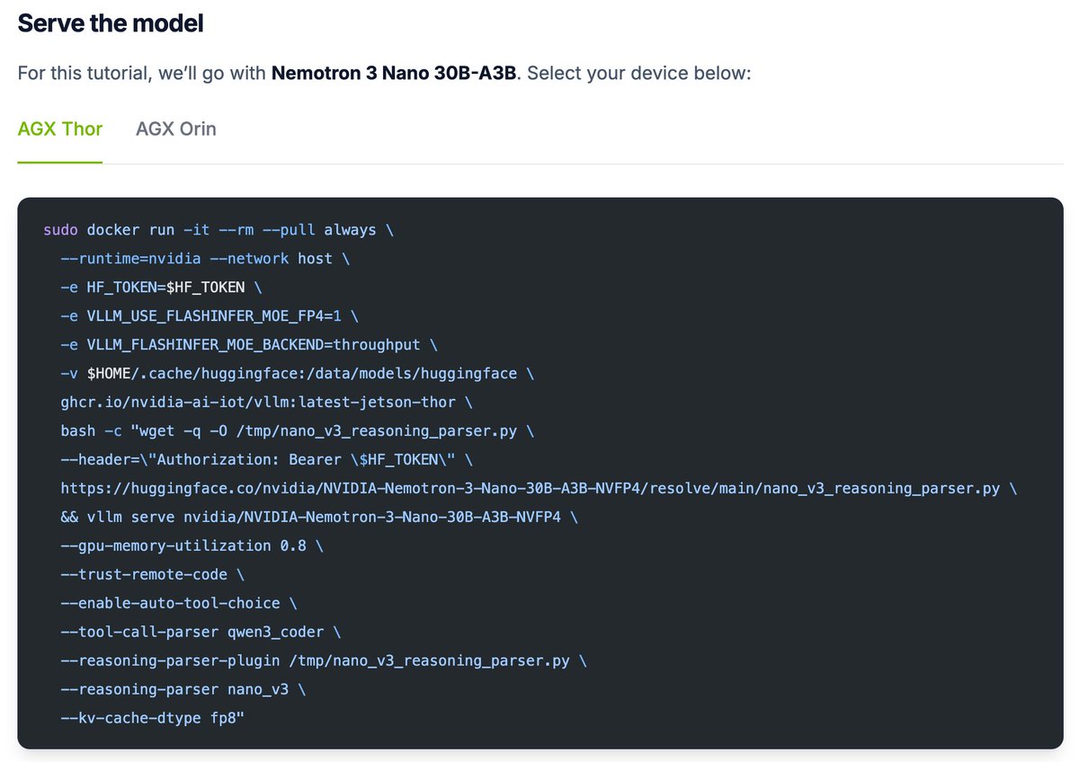 NVIDIA Jetson AGX running local AI models with vLLM logo