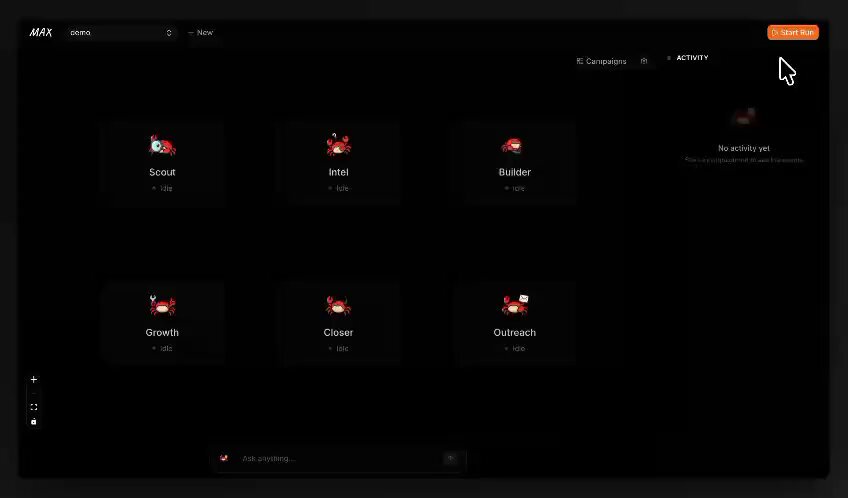OpenClaw AI agents scanning local business directories and generating custom website previews for automated sales outreach