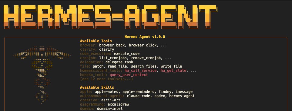 Hermes Agent interface displaying automated skill creation logs and SQLite hybrid search results alongside OpenClaw comparison metrics