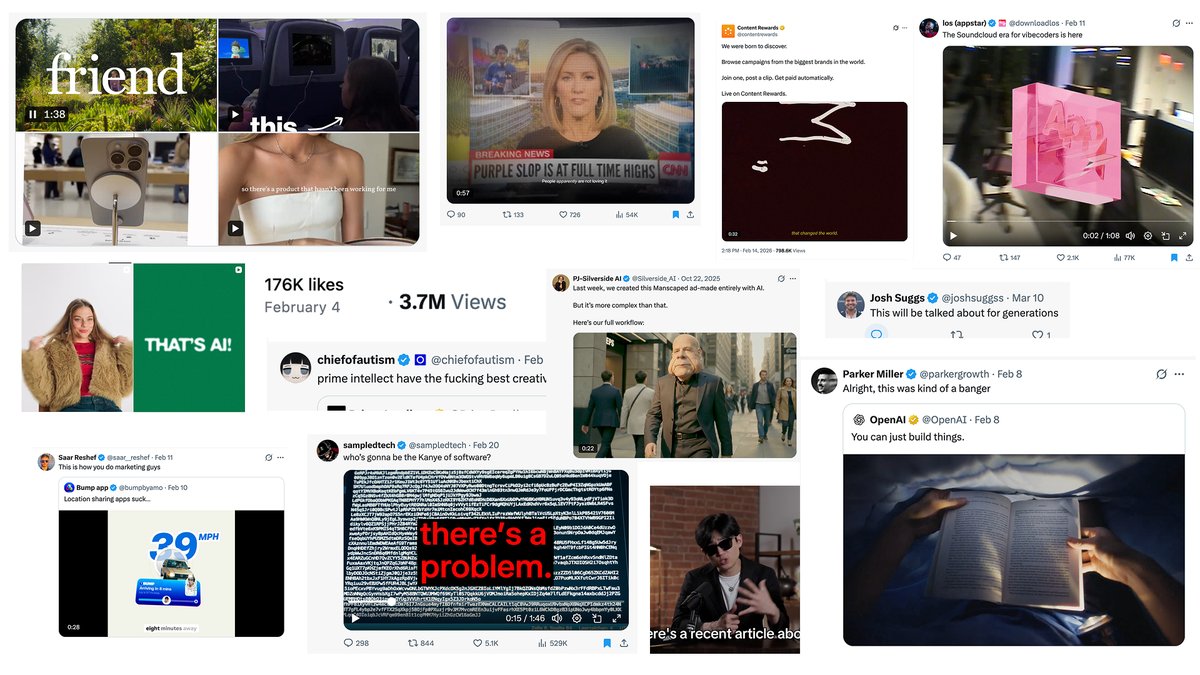 OpenClaw 仪表盘展示六个 AI 代理正在分析病毒 Reels 数据指标,并为特定品牌领域生成趋势内容创意数据库