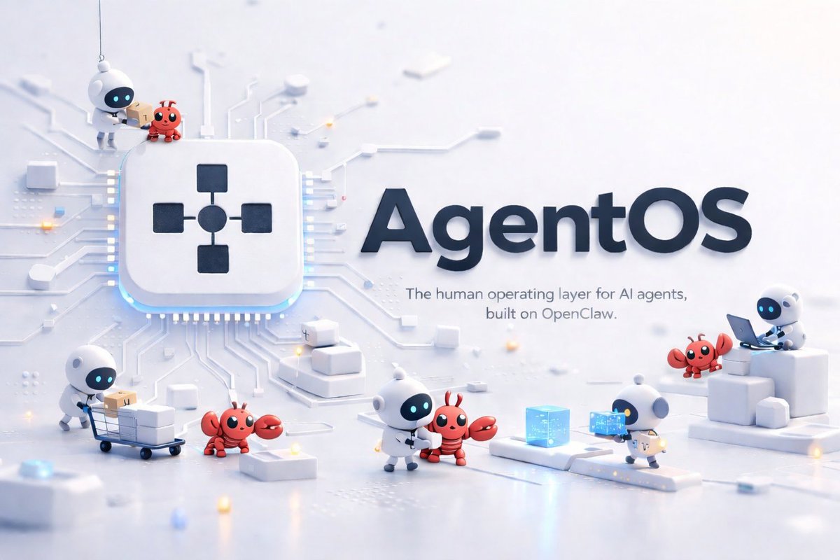 AgentOS dashboard displaying unified control surface for multiple AI agents and project workflows