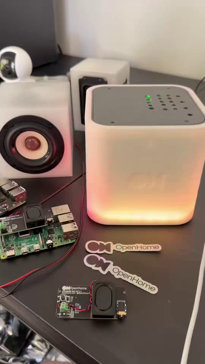 OpenHome smart speaker kit running local OpenClaw agents for privacy-focused voice automation