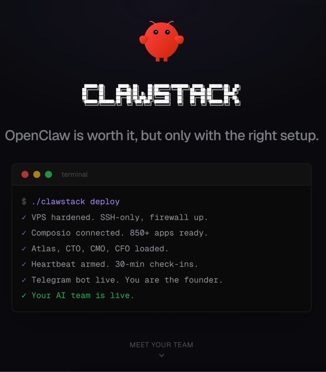 ClawStack financial agent dashboard highlighting a detected high-win-rate Polymarket wallet with profit metrics