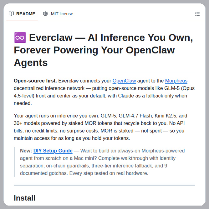 Diagram showing AI agents routing tasks to multiple decentralized inference nodes in a distributed network topology.