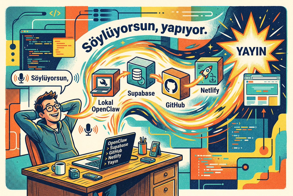 OpenClaw executing natural language command to trigger Docker build and Netlify deployment pipeline