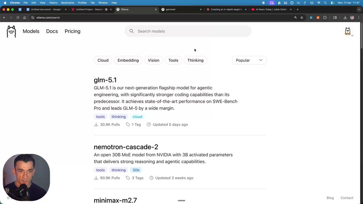 Developer configuring OpenClaw gateway settings to connect with local Gemma 4 model in Ollama dashboard